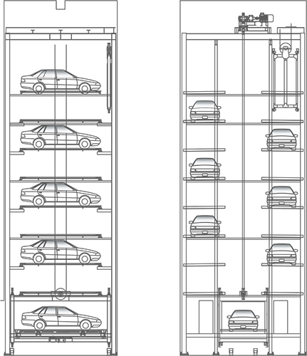 Tower parking system